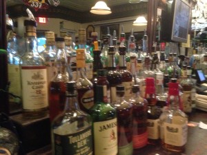 I really am a terrible photographer. Maybe it's the tears in my eyes at the sight of all that beautiful Irish whiskey.