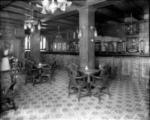 The Griswold Bar, from the Burton's photo archives. Note the lack of bar stools.